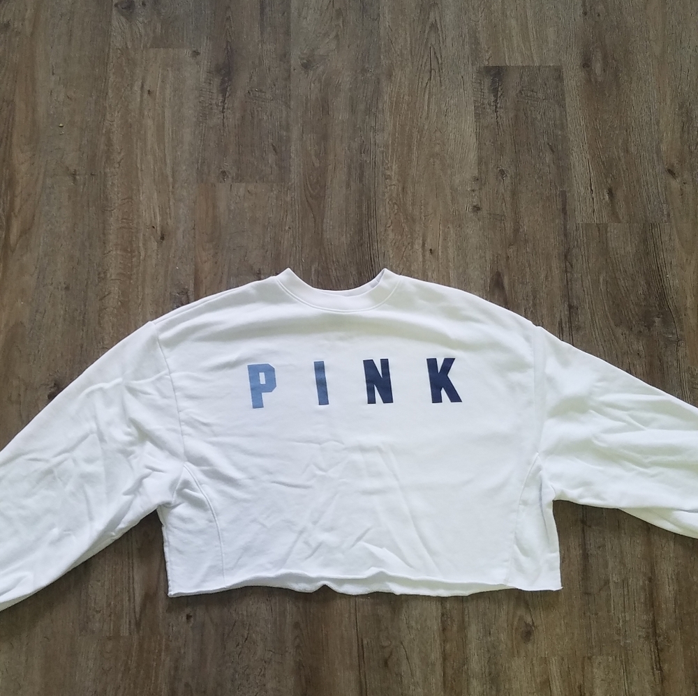 Pink cropped sweatshirt